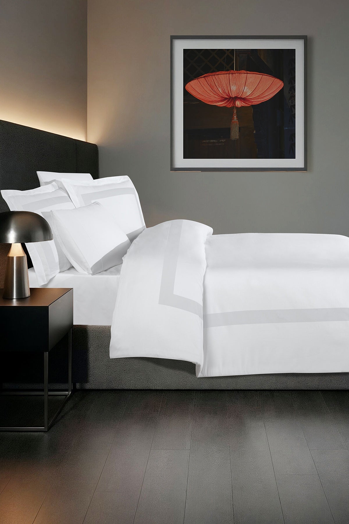 Montova %100 Pamuk 300 TC (120 Tel) Nevresim Takımı Beyaz